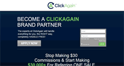 Desktop Screenshot of clickagain.com
