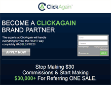 Tablet Screenshot of clickagain.com